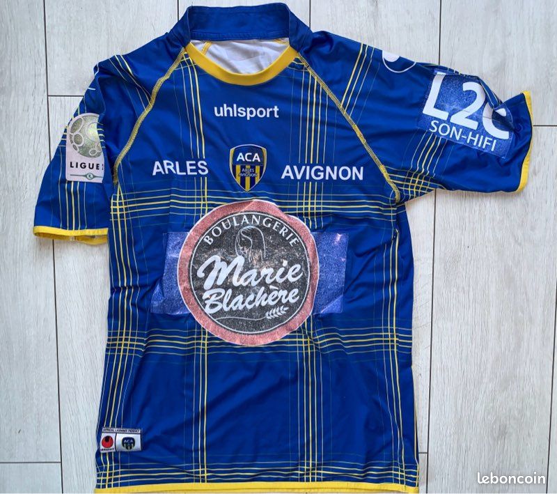 Maillot Vintage Olympique Avignonnais 1974, Domicile, N°12, Long, Le Coq Sportif, Occasion