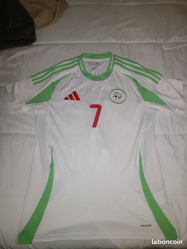 Maillot Algérie / Mahrez Taille XL Noir - Adidas, Neuf Avec étiquettes