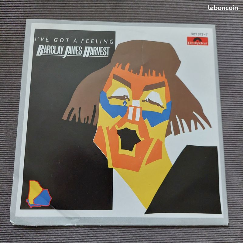 Vinyle/45t Barclay James Harvest: I've got a feeling / Rebel woman, année 1984 (image 1)