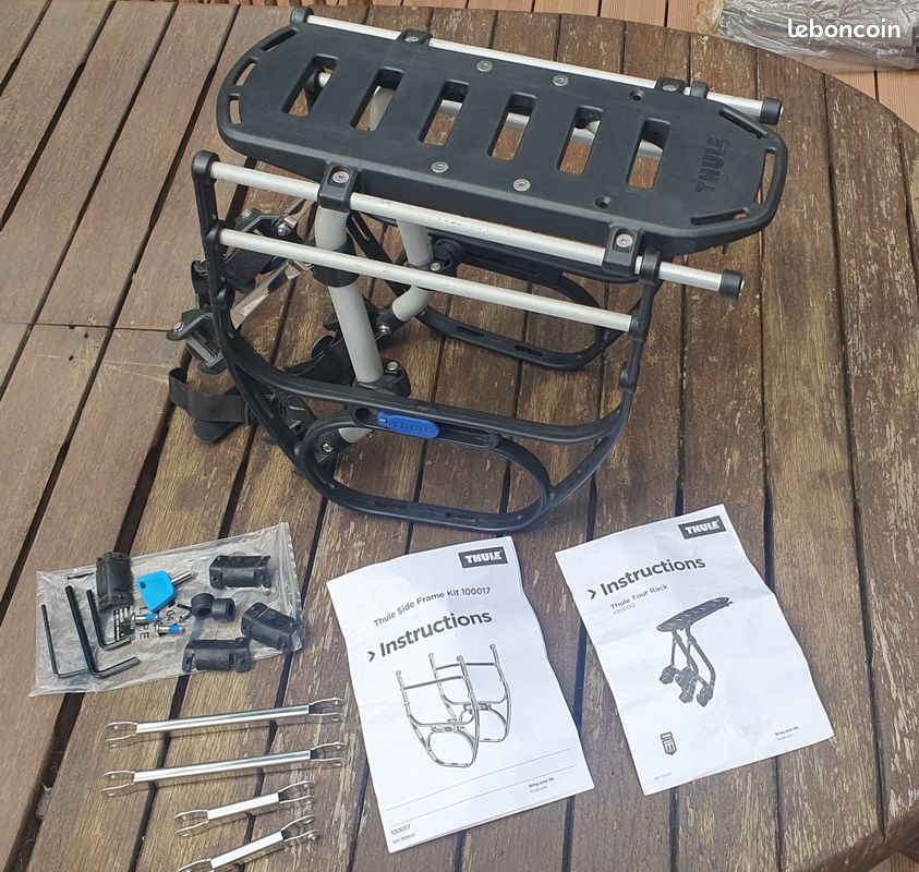 Porte bagages Thule Tour Rack + cadre Pack’n Pedal + Extension (image 1)