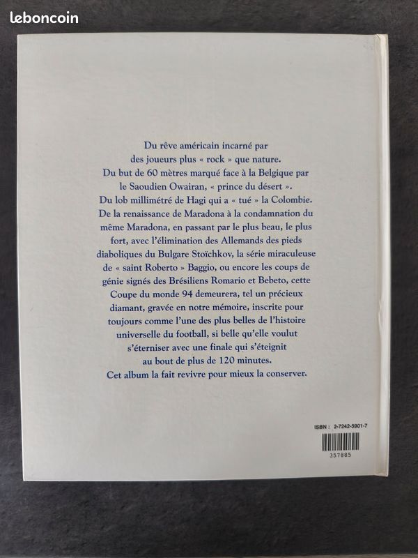 Livres COUPES DU MONDE DE FOOTBALL 1990, 1994, 1998 chaque livre à 8 euros (image 8)