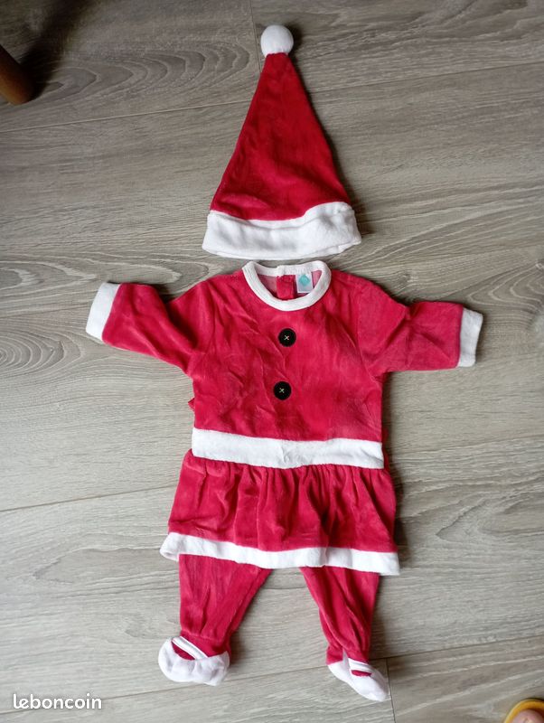 Pyjama Velours Pyjama Pere Noel Bebe Fille Pyjama Grenouillère