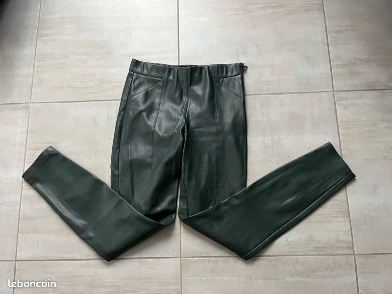 Legging Simili Cuir Zara Pantalon Pantalon Cuir Legging Cuir Femme