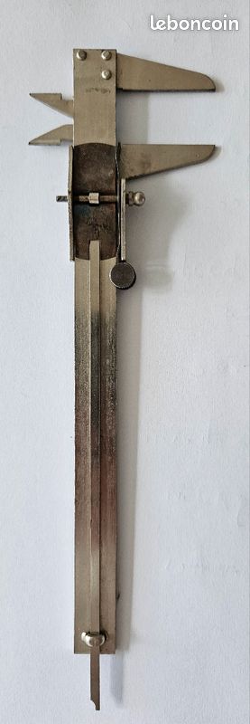 Ancien pied à coulisse 15 cm avec molette (image 2)