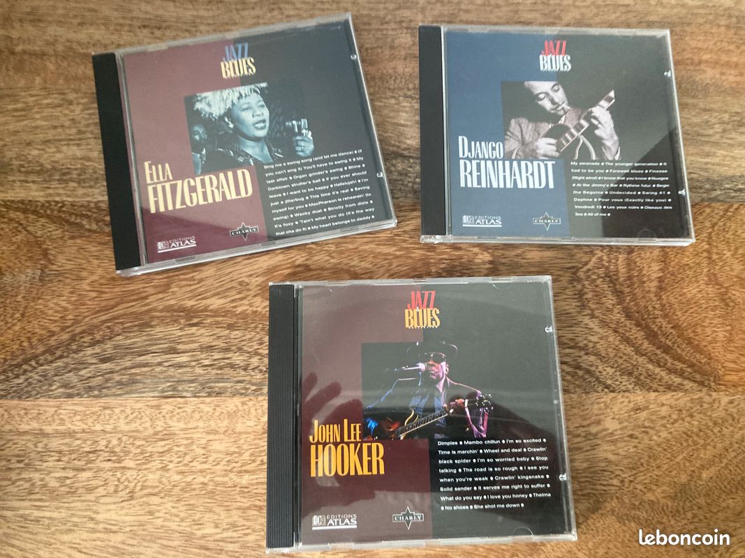 3 CD Musique Jazz / Blues (Reinhardt, Fitzgerald, Hooker) (image 1)