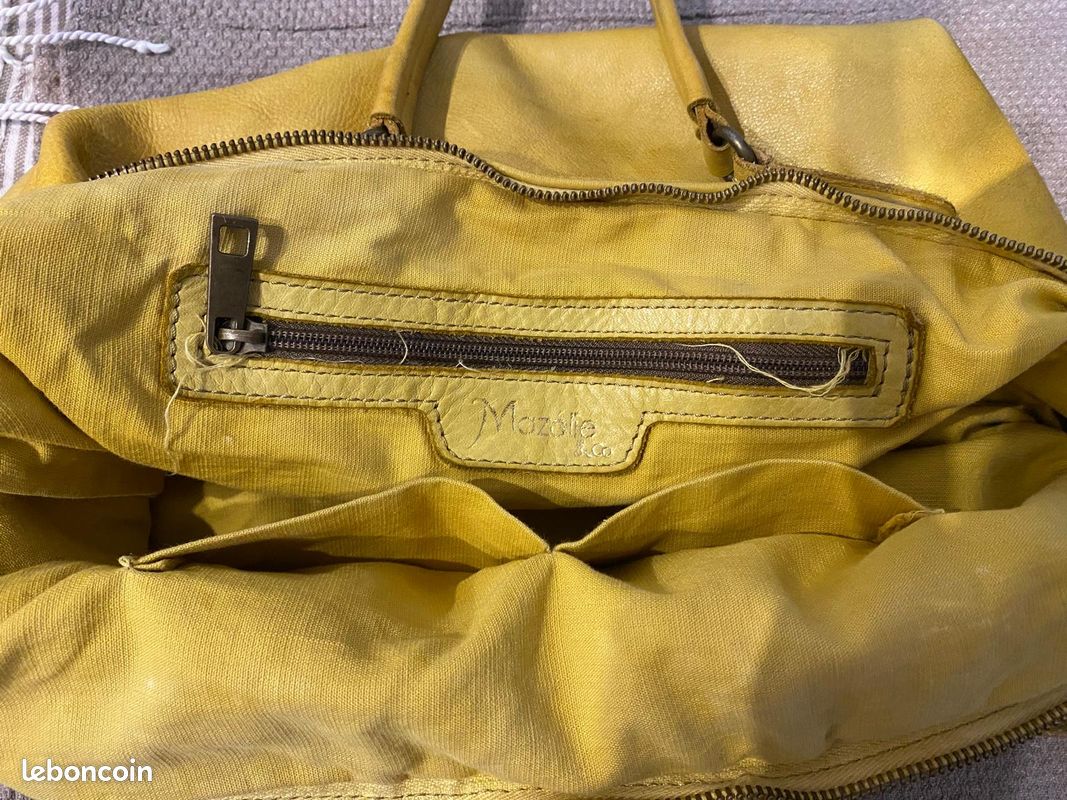 Sac à main MAZELIE, jaune (image 6)