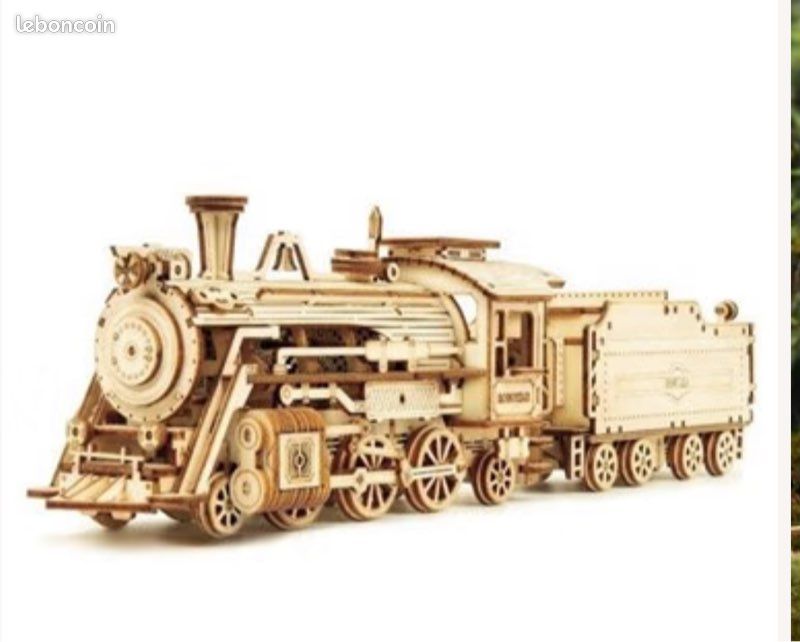 Baril Train Bois 60 Pièces - First Learning - BOUTCHOU