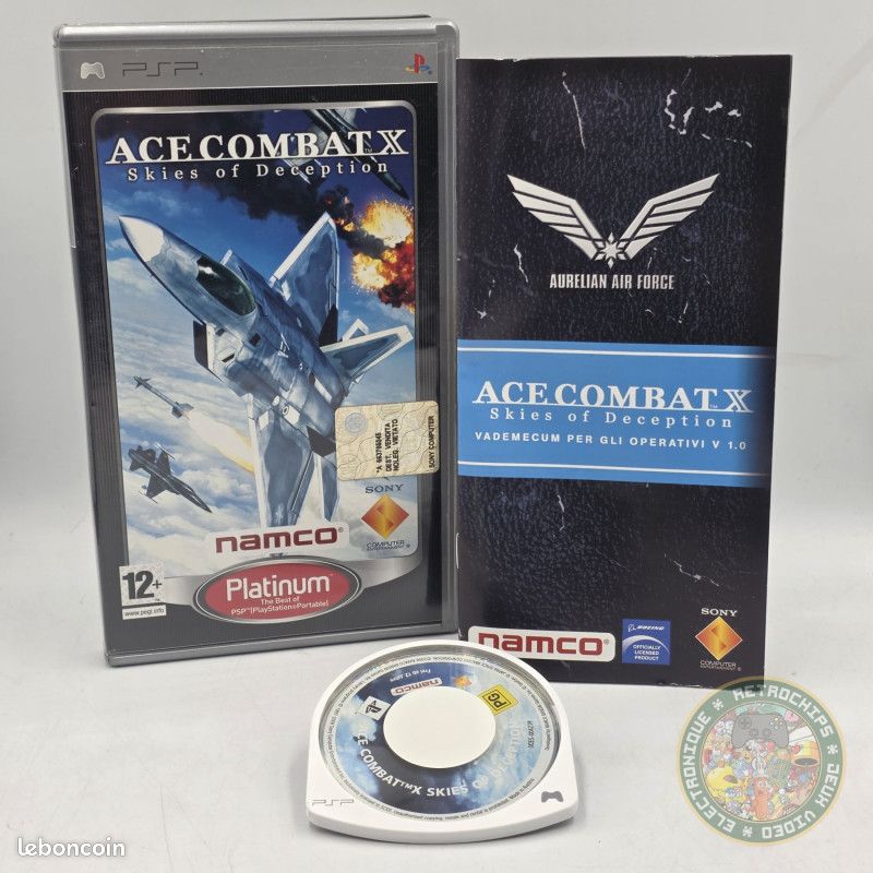 Ace Combat X: Skies Of Deception - Sony PSP - Edition PAL Complète Avec Manuel - État Correct