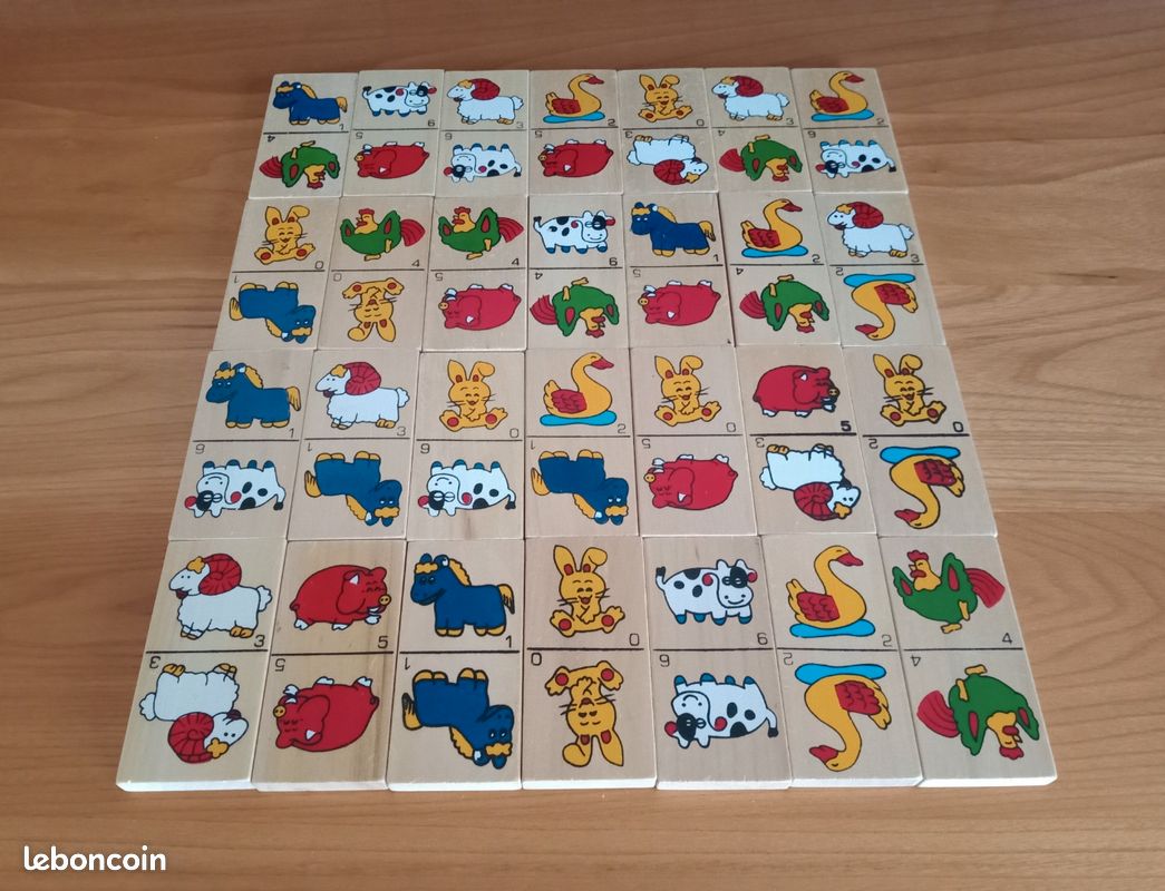 Jeu de dominos "animaux de la ferme" (image 1)