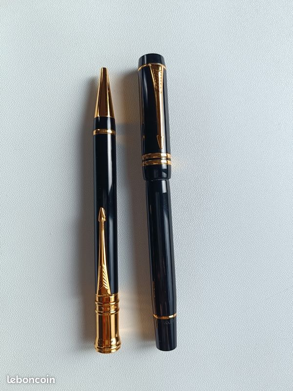Parker Duofold Nacre - Stylo Bille Roller 2ème Génération En Résine Orange
