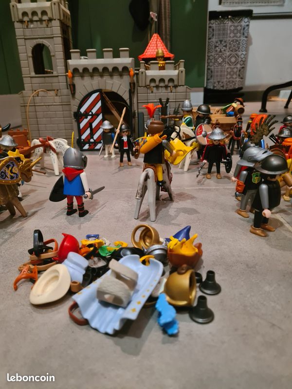 Lot Accessoires Playmobil Vintage – Chevaliers Château – Moyen Âge