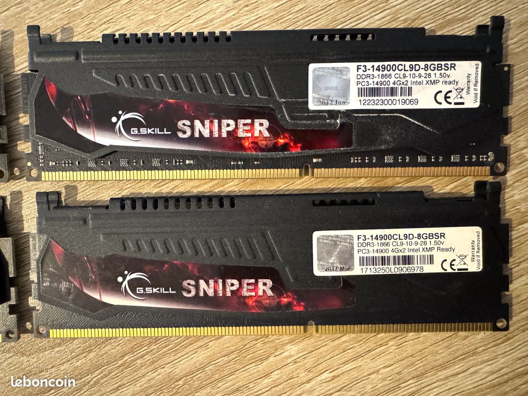 Mémoire RAM / G.SKILL SNIPER - DDR3 16Go (image 5)