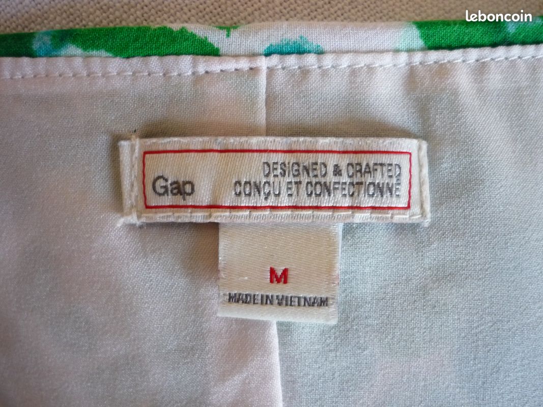 GAP - Robe verte 38, TBE (image 10)