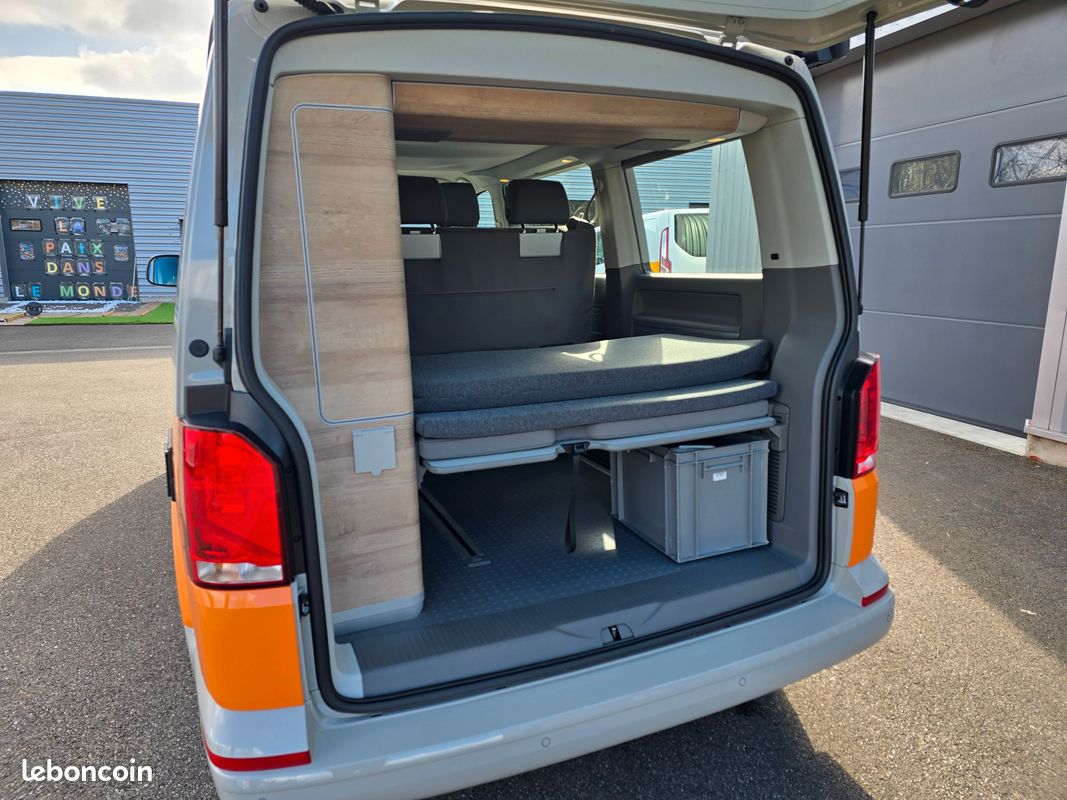 VOLKSWAGEN CALIFORNIA COAST 2.0 TDI150ch DSG CARPLAY/IMMAT FR COVERING ORANGE garantie VW 08/2028 (image 14)