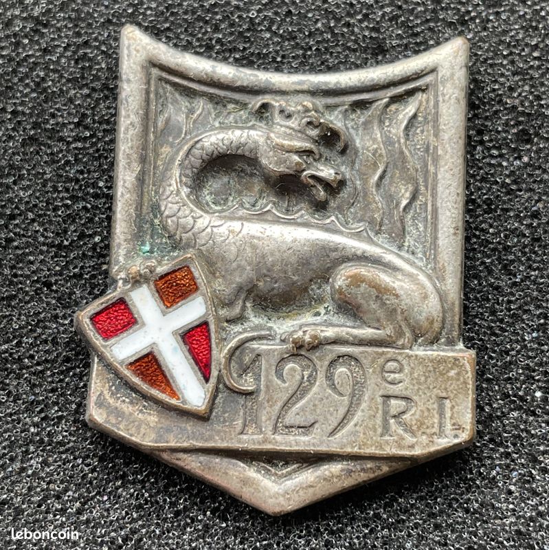 Insigne/Badge/Pucelle Militaire Français 1 er REC Régiment Étranger de - COLLECTION D'ANTAN