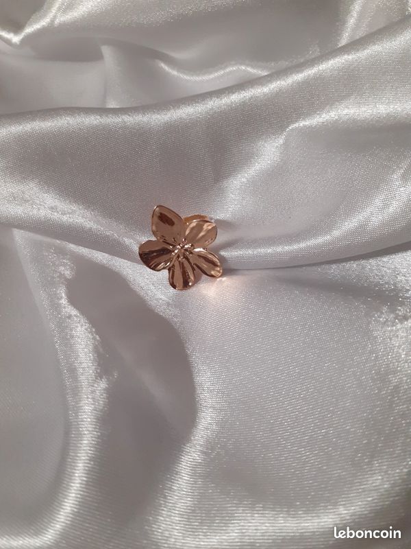 Bague doré Jacinthe - Ajustable - Taille 16,5 (image 7)