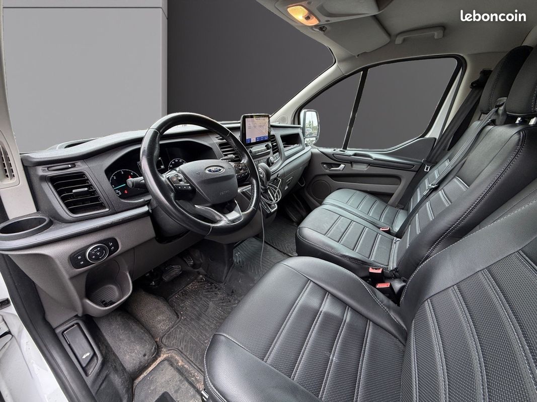 Ford transit custom fourgon 320 l1h1 2.0 ecoblue 130 bva trend business - tva récupérable - carplay - radar av/ar - climatisat (image 2)