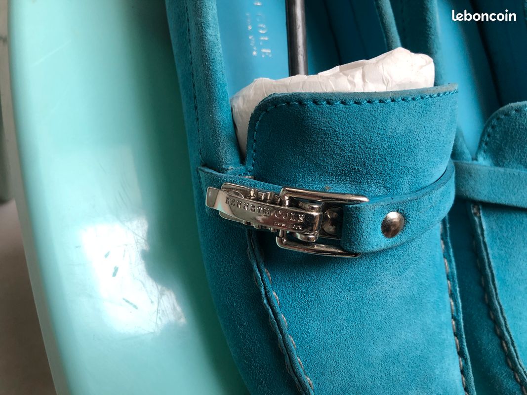 Mocassins Homme – modèle Algoras Nubuck Bleu Jeans - Chaussures confortables