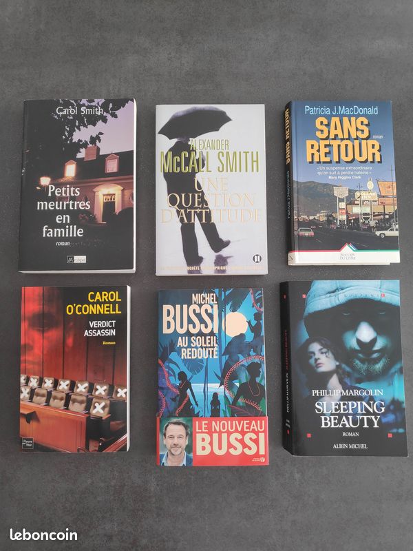 Lot de 7 romans – policier – détective – thrillers – suspens (image 1)
