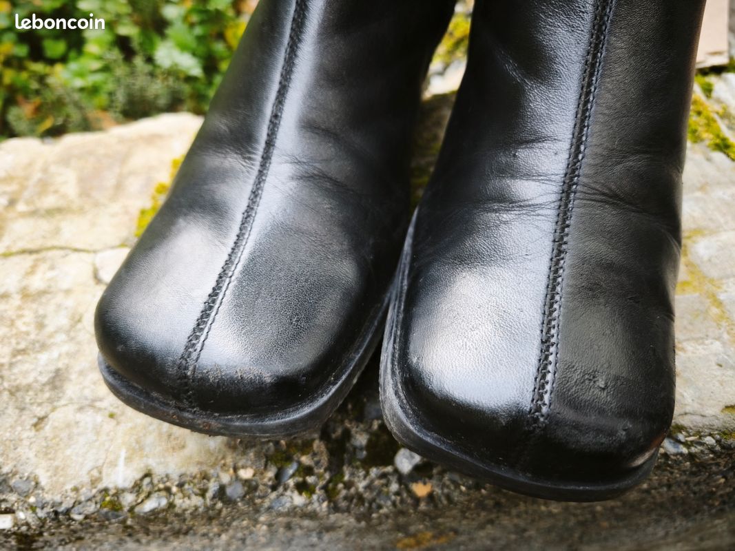 Bottes vintage mi mollet p41 (image 17)