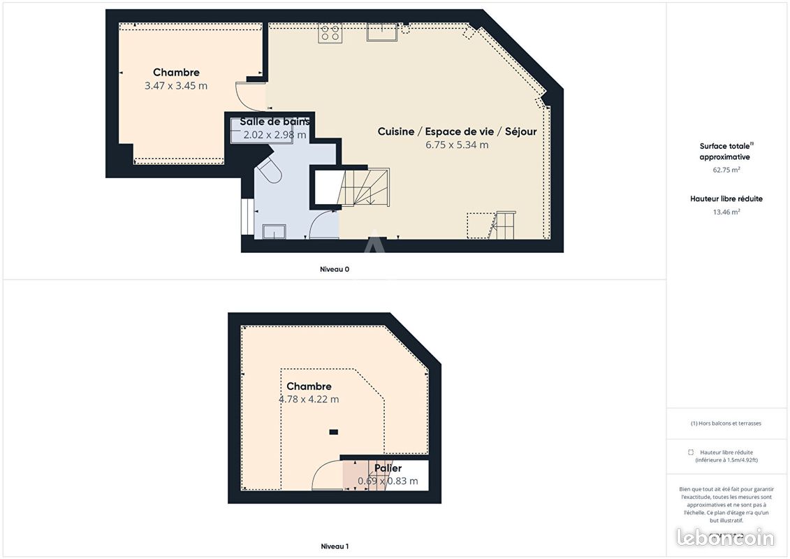 Duplex 3 pièces 48 m² (image 9)