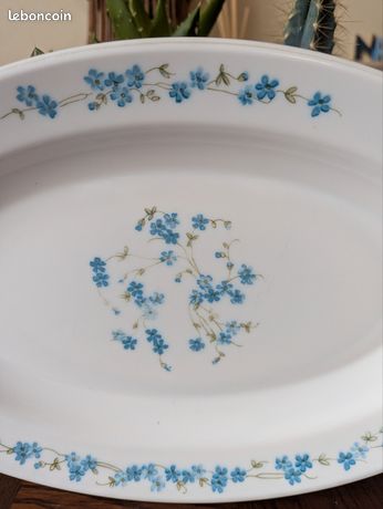 Arcopal myosotis d'occasion - Arts de la table
