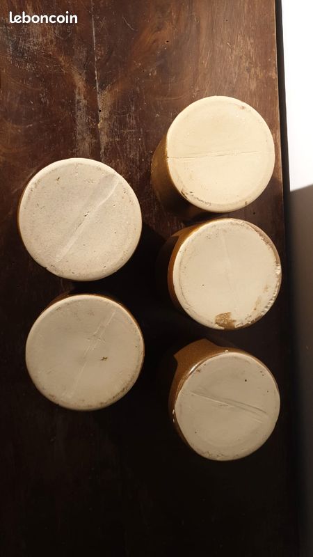 Lot de 5 pots à moutarde marron (image 4)