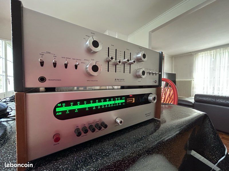 AMPLI VINTAGE SCOTT 255 S 2x30W RESTAURE EUR 400,00