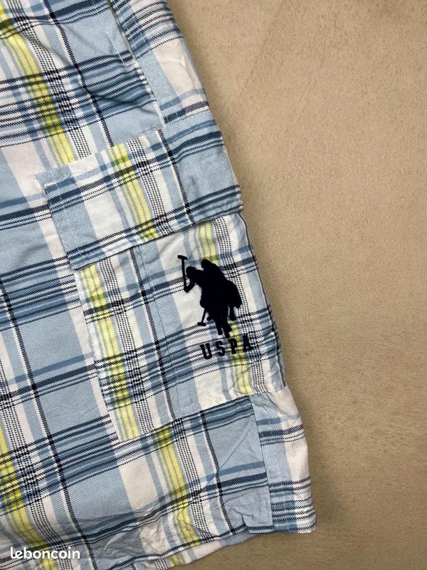 U.S polo assn Short de bain maillot tartan bleu Xl ss2576 #ss2576 (image 4)