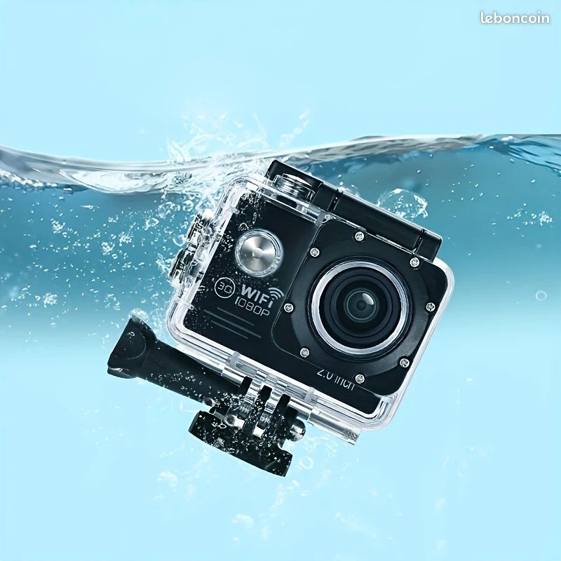 Vends caméra type GoPro avec accessoires, (image 1)