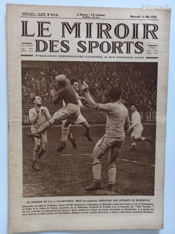 Magazine Le Miroir Des Sports N°420 - 03/04/1928, Football Et Bateau