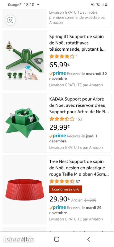 Support pour arbre de Noël avec réserve d'eau (image 6)
