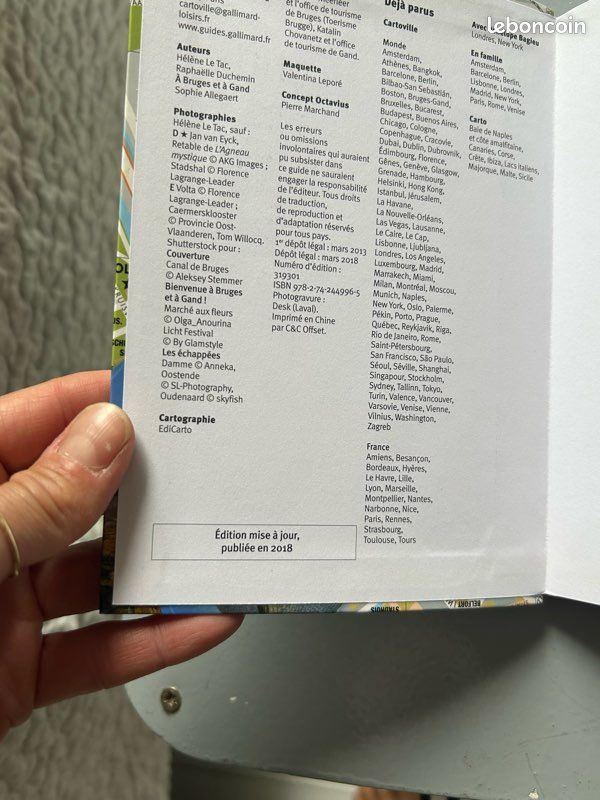 Livre « Cartoville Bruges et Gand » 2018 (image 3)