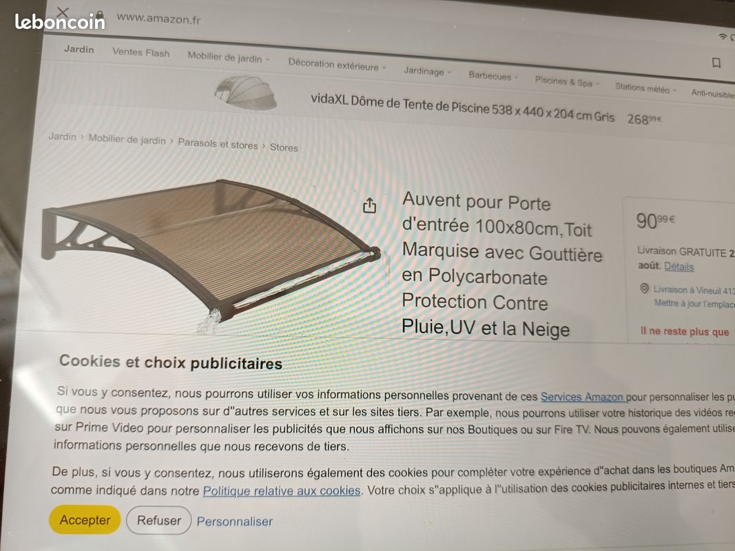Vent Auvent de porte (image 1)
