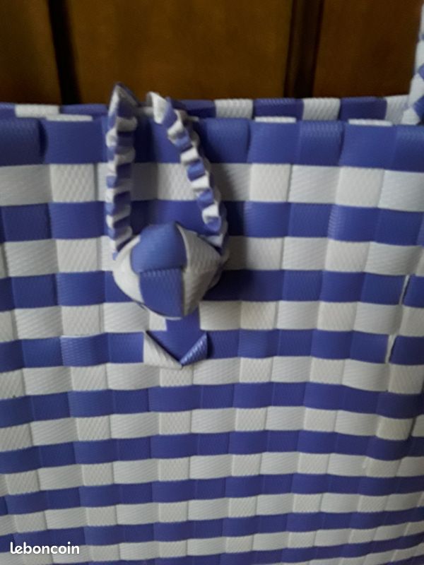 Panier bleu et Blanc (image 4)
