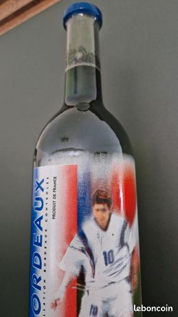Bouteille Vide Collector Coupe Du Monde 1998 - France Bordeaux - Équipe De France