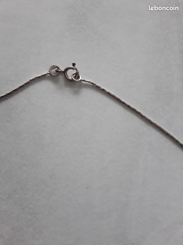 Collier argent Pendentif resine (image 3)