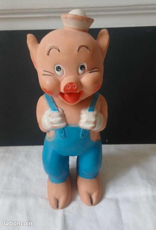 ANCIEN POUET LES 3 Petits Cochons Walt Disney 23 Cm EUR 35,00 - FR
