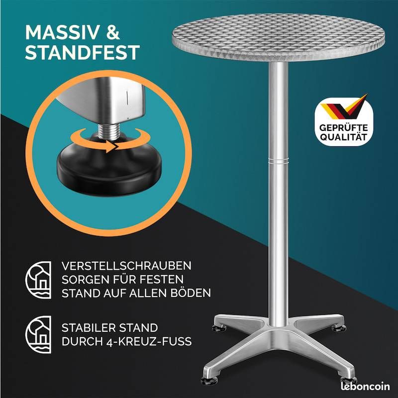 Table bar bistrot ronde ⌀ 60 cm - Neuf - Livraison gratuite en Europe ⭐⭐⭐ (image 3)