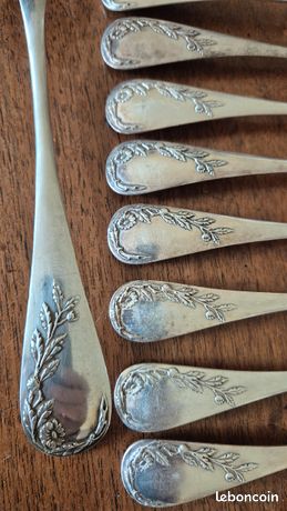 Seau à Glace Roux Marquiand Avec Cuillère - Métal Argenté, Hauteur 11cm