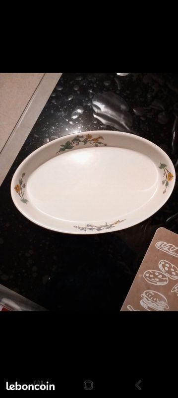 Plat à four décor fleurs (image 1)