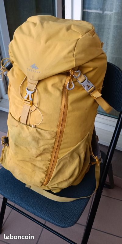 Dos Quechua Mh500 Sac Ã Dos Mh500 20l Sac De Randonnée Jaune Foncé