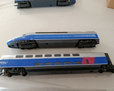 Mehano HO TGV SudOuest Locomotive Motrice Voitures Vintage Modelisme Mehano HO TGV SudOuest Locomotive Motrice Voitures Vintage Modelisme