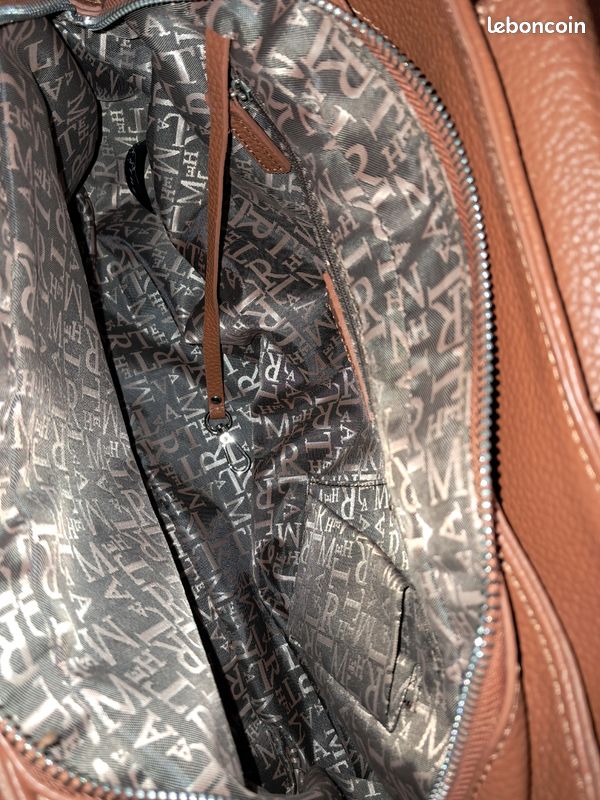 Sac à Main Designer Lamarthe Paris - Or Argent Cuir Marron - Embrayage De Fête - Neuf Avec Étiquettes