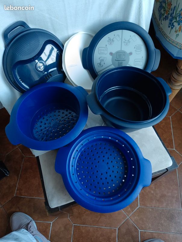Tupperware Micro-Vap Cuiseur Vapeur pour Ptes , Riz et Cuisson Combine -  lectromnager