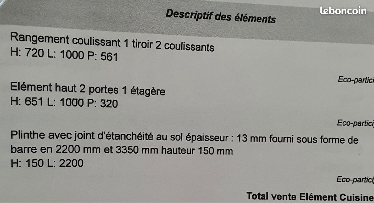 Ensemble meuble cuisine ROCKA BUT (image 5)