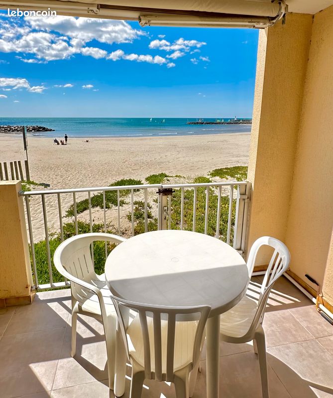 Vente Studio-double Cabine sur la plage + parking (image 1)