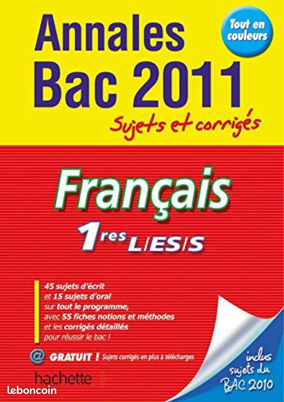 Annale bac 2011 français (image 1)
