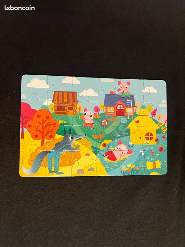 Puzzle – “Les 3 petits cochons” – 25 pièces – Dès 3 ans – Boîte rigide (image 6)