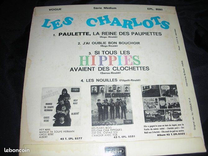 Les charlots paulette 45 tour (image 2)